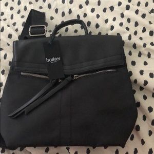 Black mini backpack